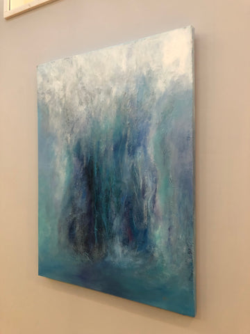 Waterfall Painting Original Large Scale Abstract