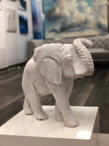 Bull Elephant Realistic Sculpture