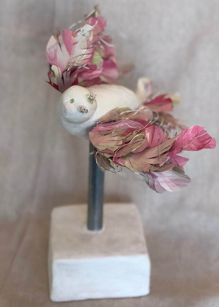 Little Wing Mixed Media Sculpture by Janell Oakes