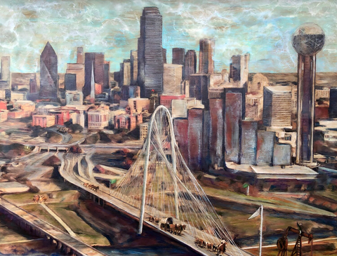 The Making Of Dallas - Dallas Cityscape Artwork
