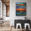 Colorful Abstract Sunset Painting